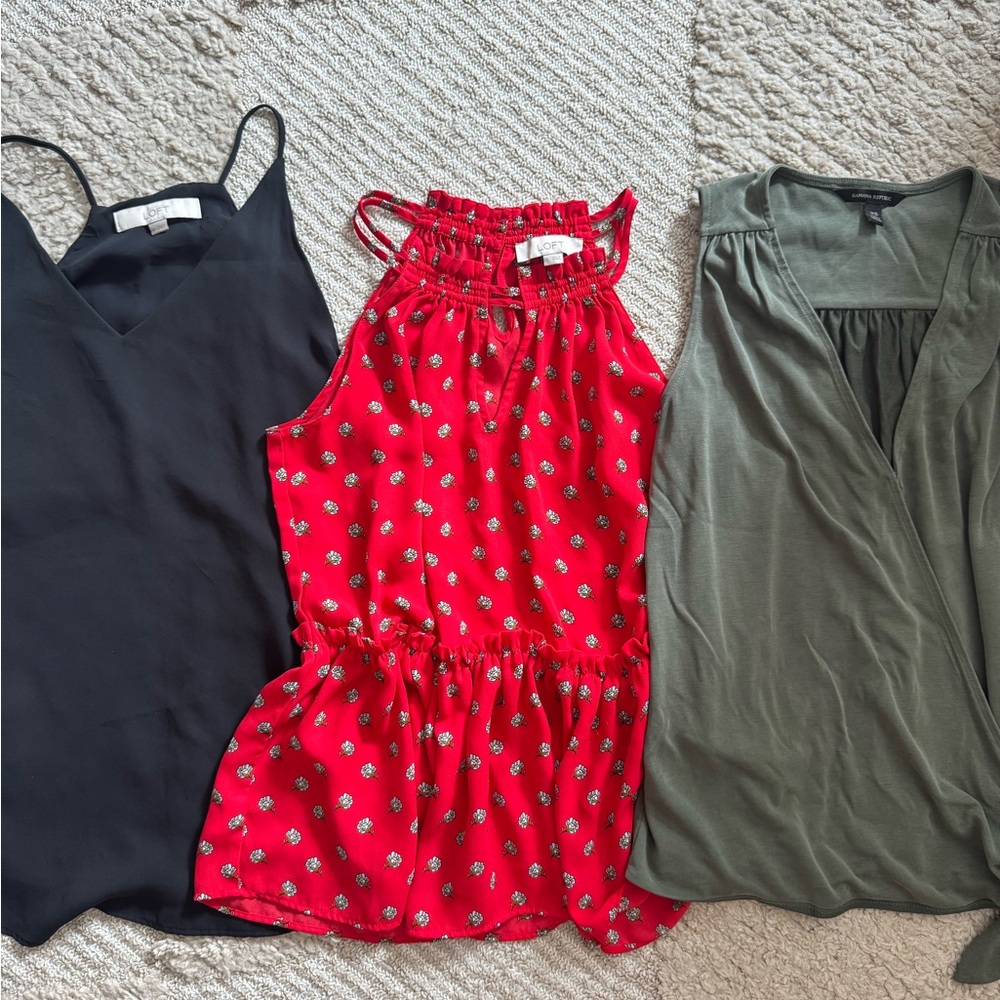 3 Tank top bundle - LOFT and Banana Republic